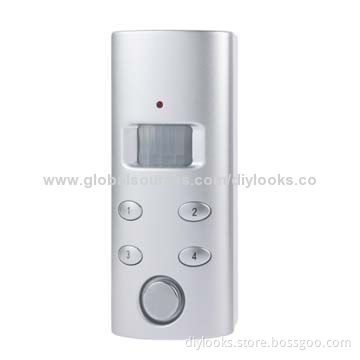 Wireless Solar Power PIR Alarm, SP62 (Silver)